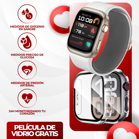 GLUCOWATCH HUAWEI - RELOJ INTELIGENTE MEDIDOR DE GLUCOSA EN SANGRE + PELÍCULA DE VIDRIO PROTECTORA (GRATIS)